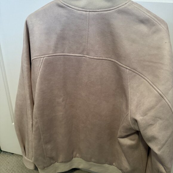 NWT Free People Wild Rose Faux Leather Bomber Jacket - Picture 3 of 5